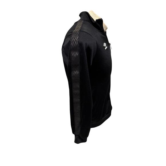 Umbro Track Jacket Black Full Zip Medium Retro Soccer Training Top - Picture 6 of 6